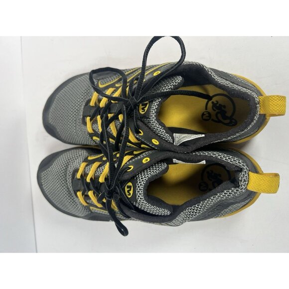 Merrell Barefoot Trail Glove Men 9.5 Shoe Hiking Running Smoke Adventure Yellow - Picture 4 of 6